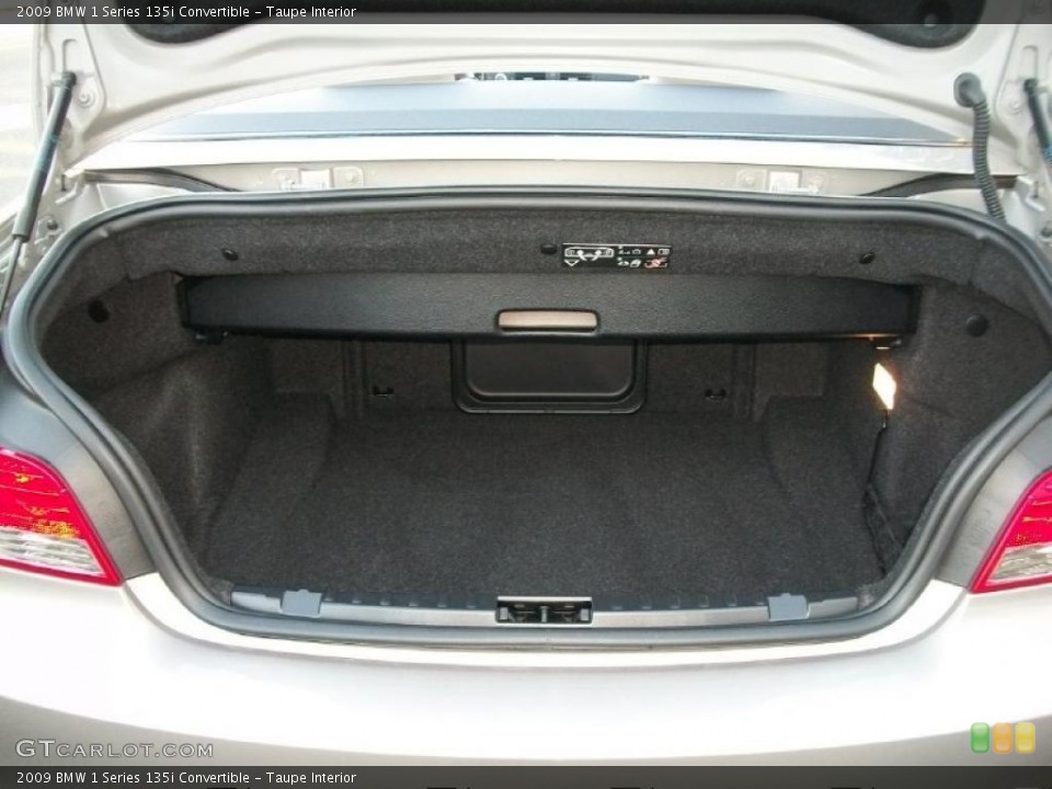 Taupe Interior Trunk for the 2009 BMW 1 Series 135i Convertible #45140283
