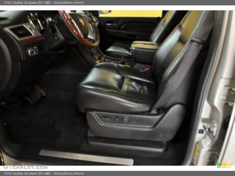 Ebony/Ebony Interior Photo for the 2009 Cadillac Escalade ESV AWD #45144195