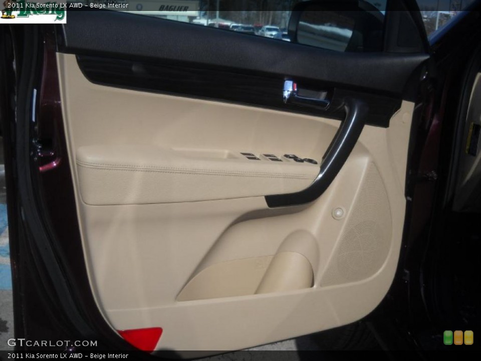 Beige Interior Door Panel for the 2011 Kia Sorento LX AWD #45145407