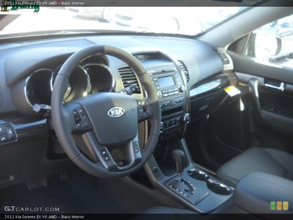 Black Interior Dashboard for the 2011 Kia Sorento EX V6 AWD #45146023