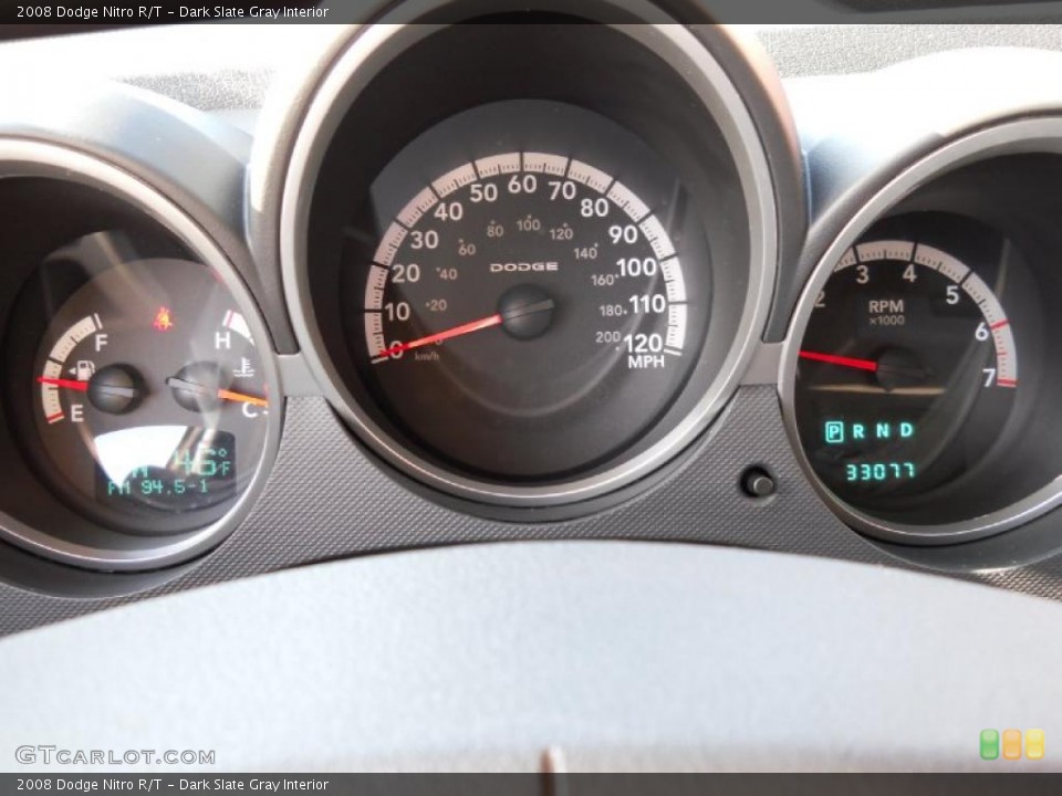 Dark Slate Gray Interior Gauges for the 2008 Dodge Nitro R/T #45147495