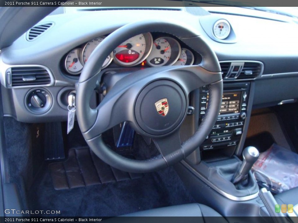 Black Interior Dashboard for the 2011 Porsche 911 Carrera S Cabriolet #45149195