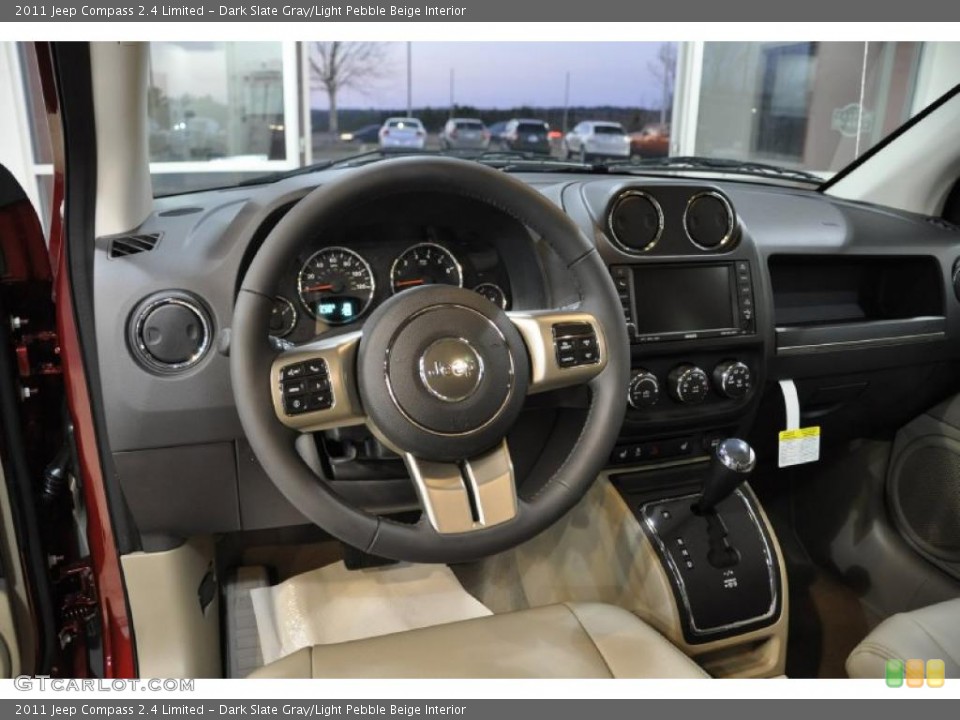Dark Slate Gray/Light Pebble Beige Interior Dashboard for the 2011 Jeep Compass 2.4 Limited #45149319
