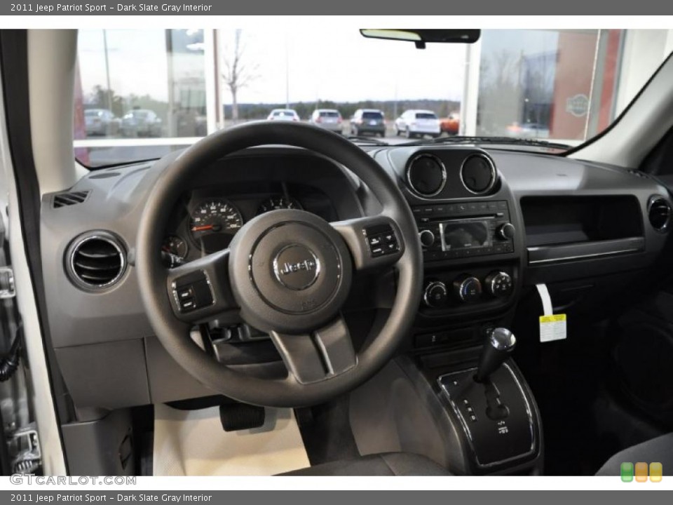 Dark Slate Gray Interior Dashboard for the 2011 Jeep Patriot Sport #45149583
