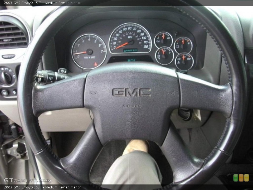 Medium Pewter Interior Steering Wheel for the 2003 GMC Envoy XL SLT #45150415