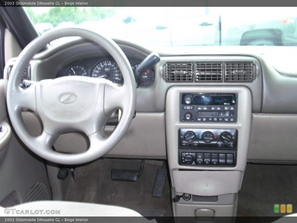 Beige Interior Dashboard for the 2003 Oldsmobile Silhouette GL #45150775