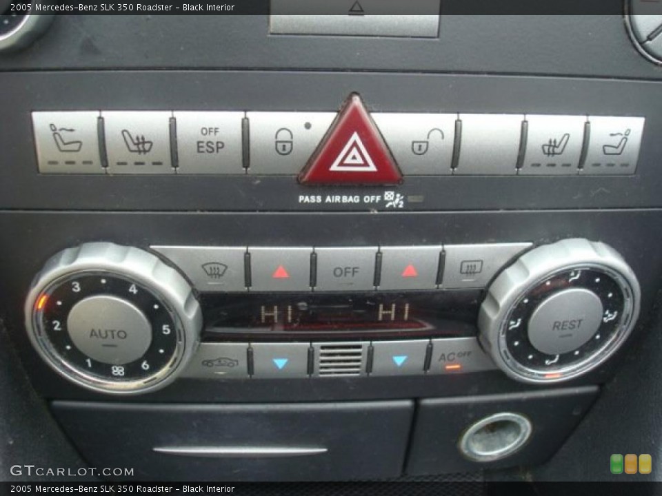 Black Interior Controls for the 2005 Mercedes-Benz SLK 350 Roadster #45155936