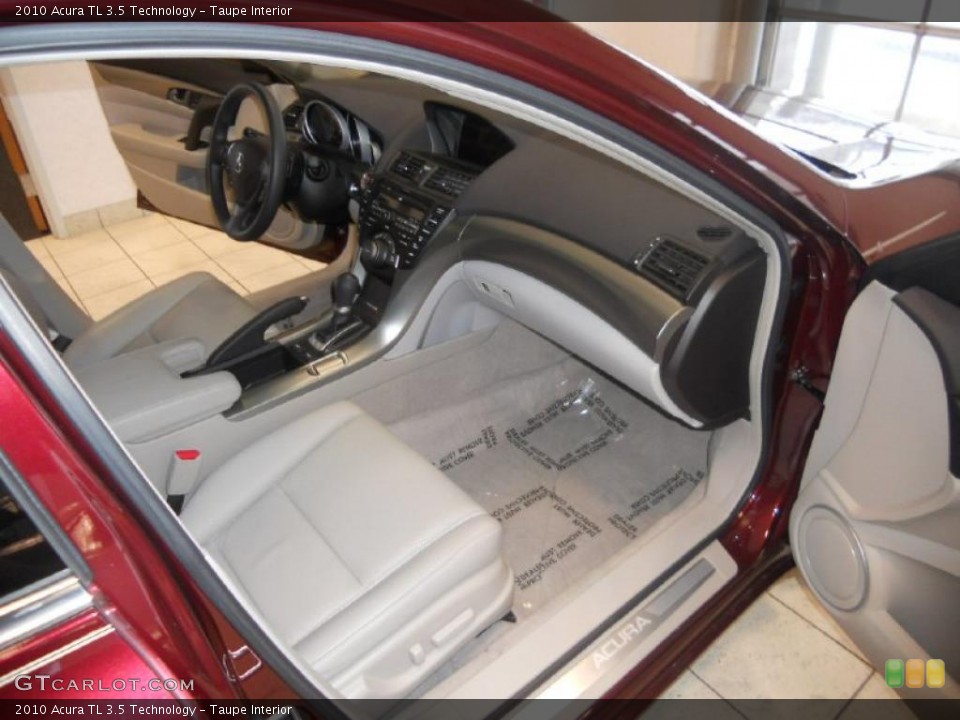 Taupe Interior Dashboard for the 2010 Acura TL 3.5 Technology #45156884