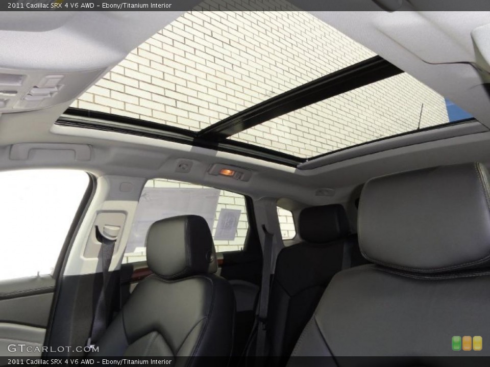 Ebony/Titanium Interior Sunroof for the 2011 Cadillac SRX 4 V6 AWD #45157634
