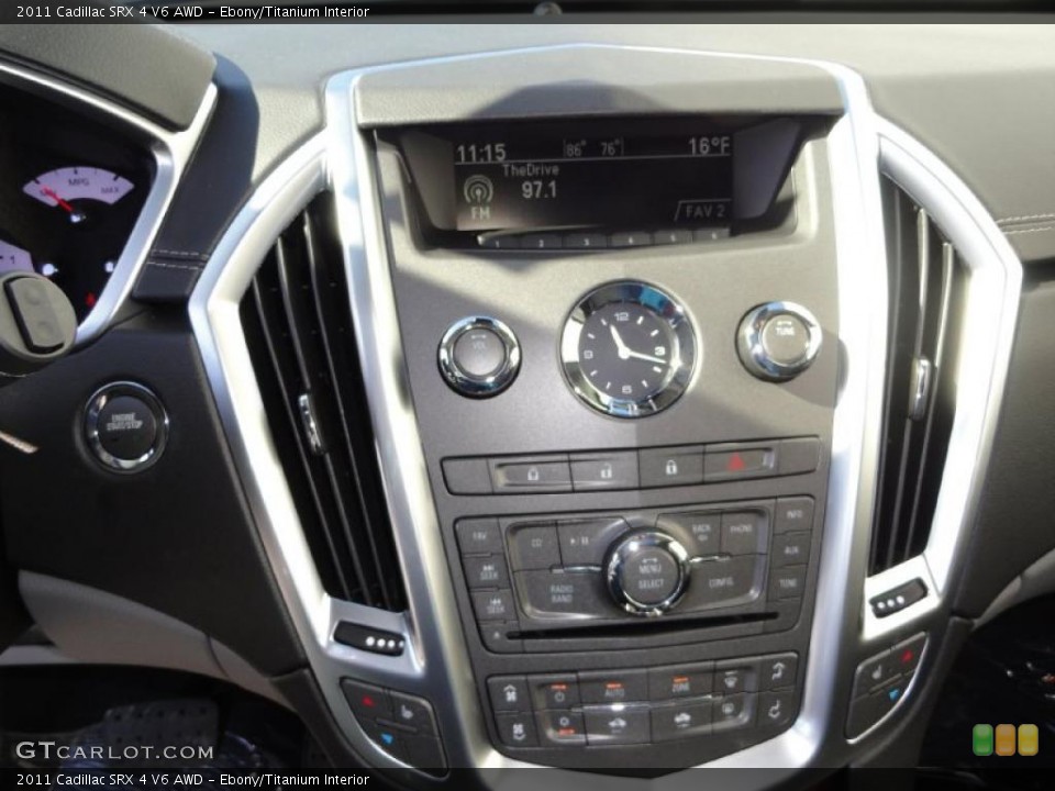 Ebony/Titanium Interior Controls for the 2011 Cadillac SRX 4 V6 AWD #45157737