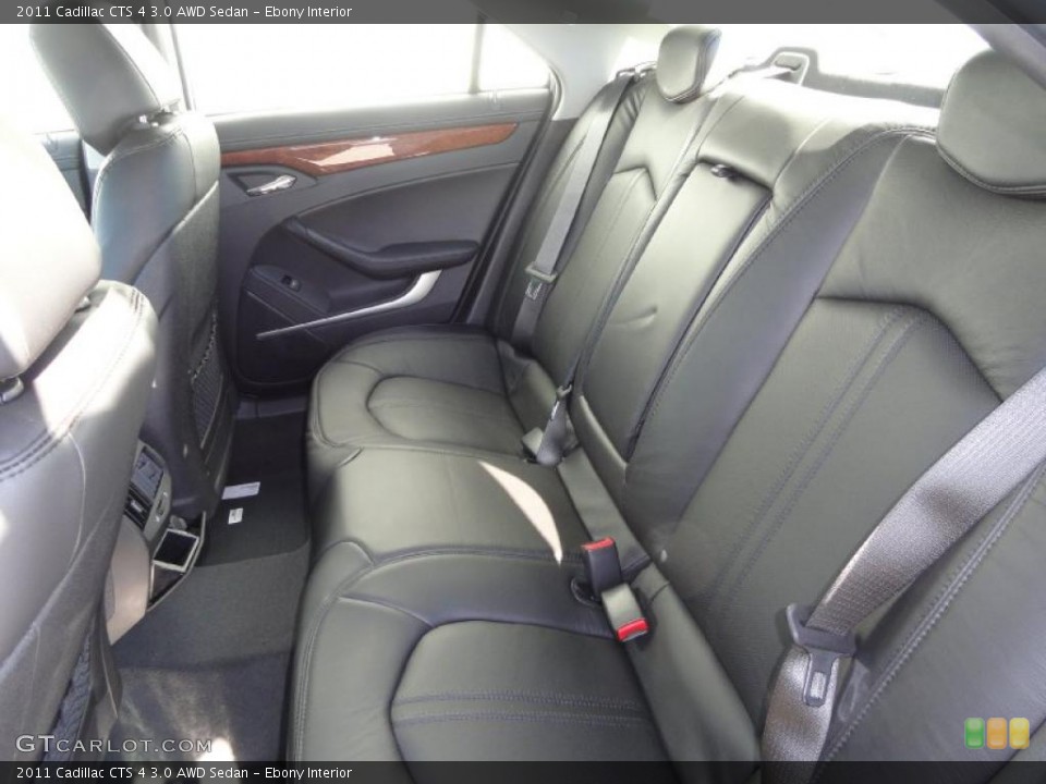 Ebony Interior Photo for the 2011 Cadillac CTS 4 3.0 AWD Sedan #45158500