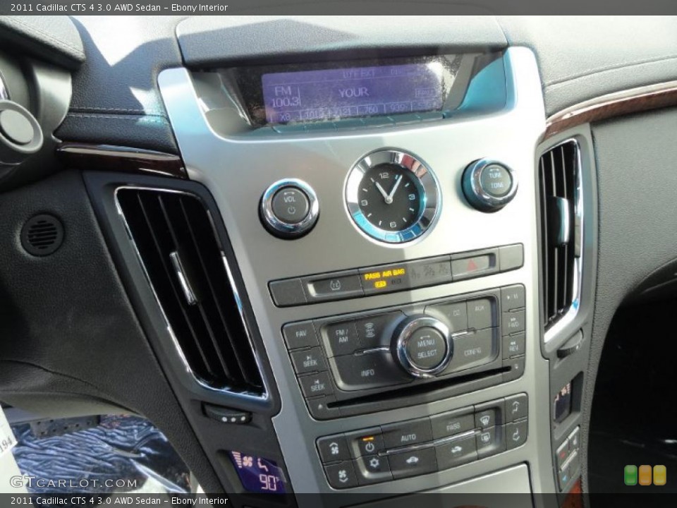 Ebony Interior Controls for the 2011 Cadillac CTS 4 3.0 AWD Sedan #45158628