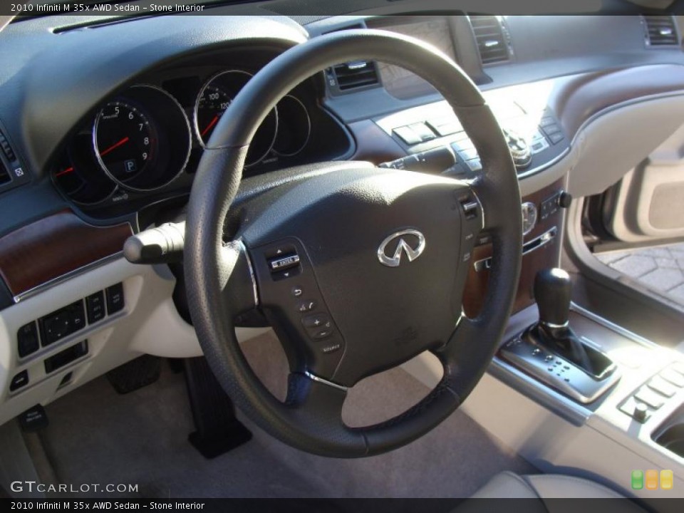 Stone Interior Steering Wheel for the 2010 Infiniti M 35x AWD Sedan #45159204