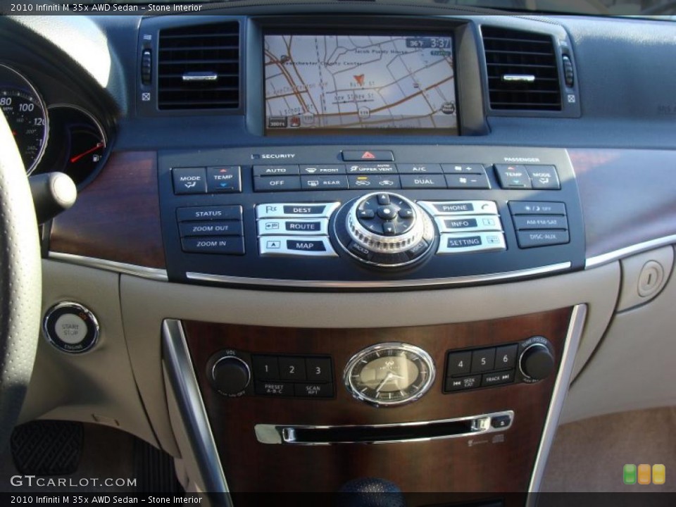 Stone Interior Controls for the 2010 Infiniti M 35x AWD Sedan #45159214
