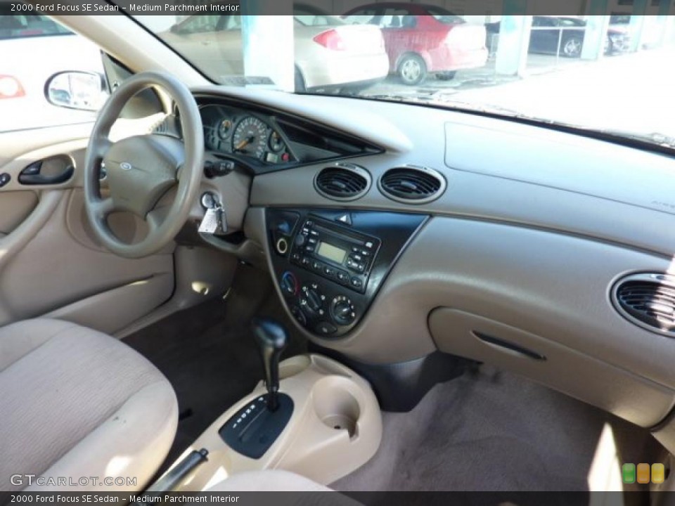 Medium Parchment Interior Dashboard for the 2000 Ford Focus SE Sedan #45163649