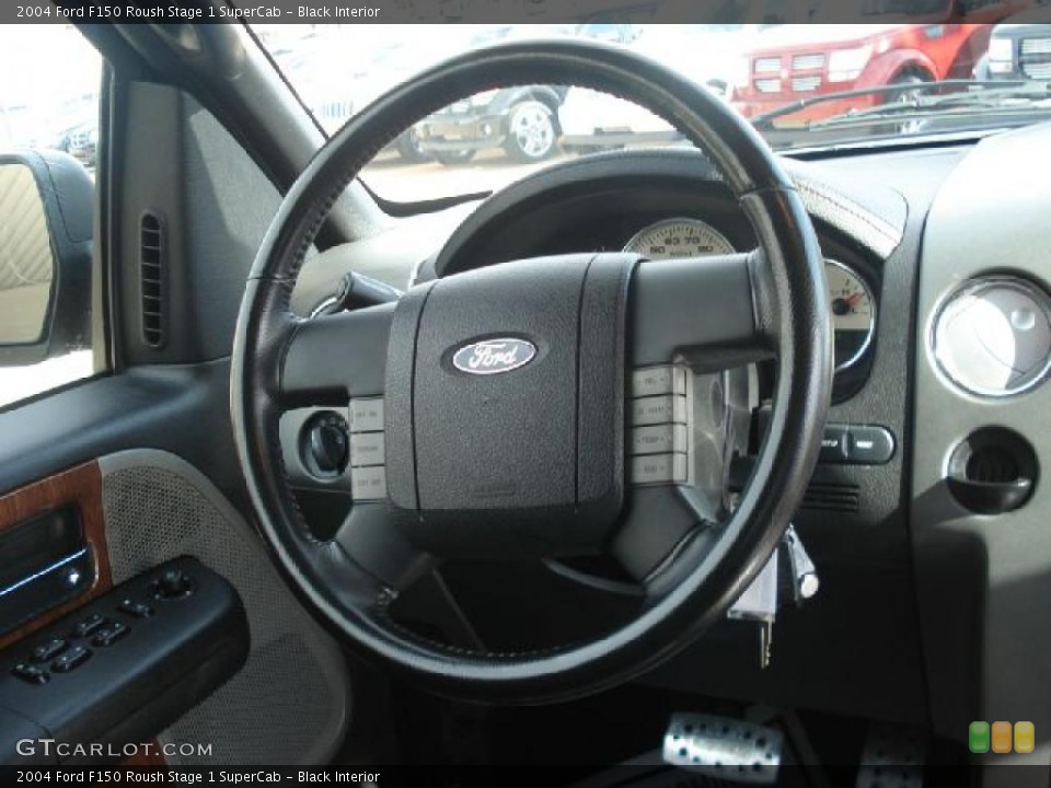 Black Interior Steering Wheel for the 2004 Ford F150 Roush Stage 1 SuperCab #45163841