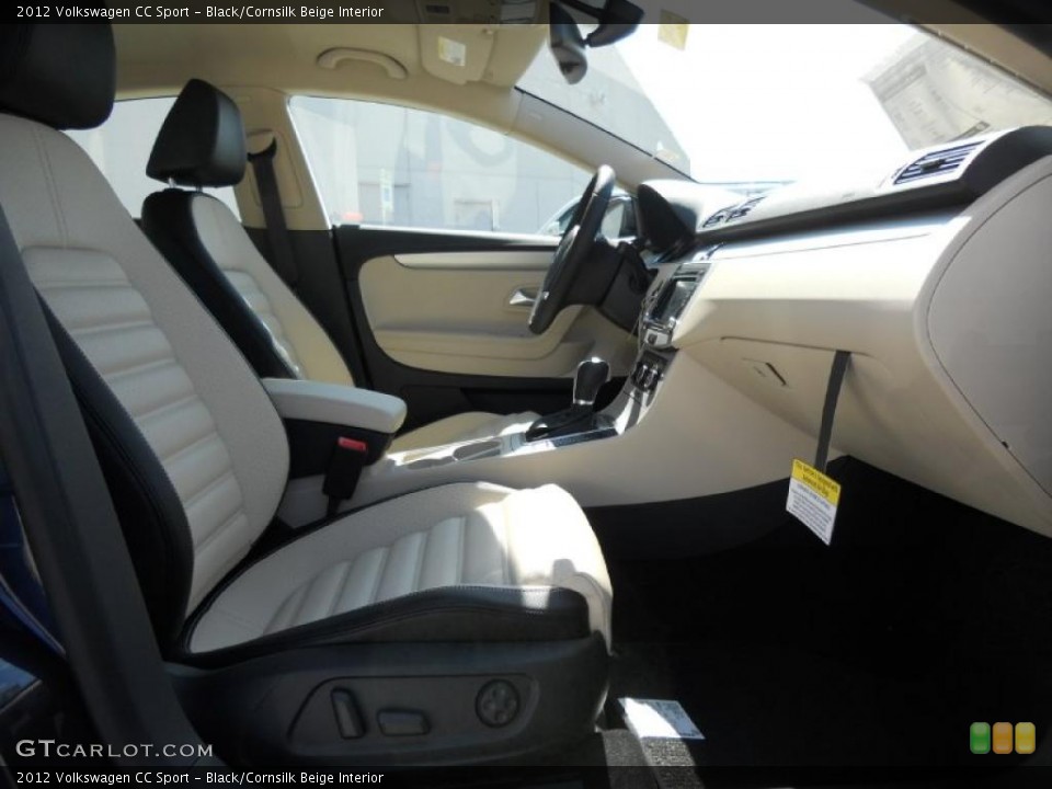 Black/Cornsilk Beige Interior Photo for the 2012 Volkswagen CC Sport #45164393