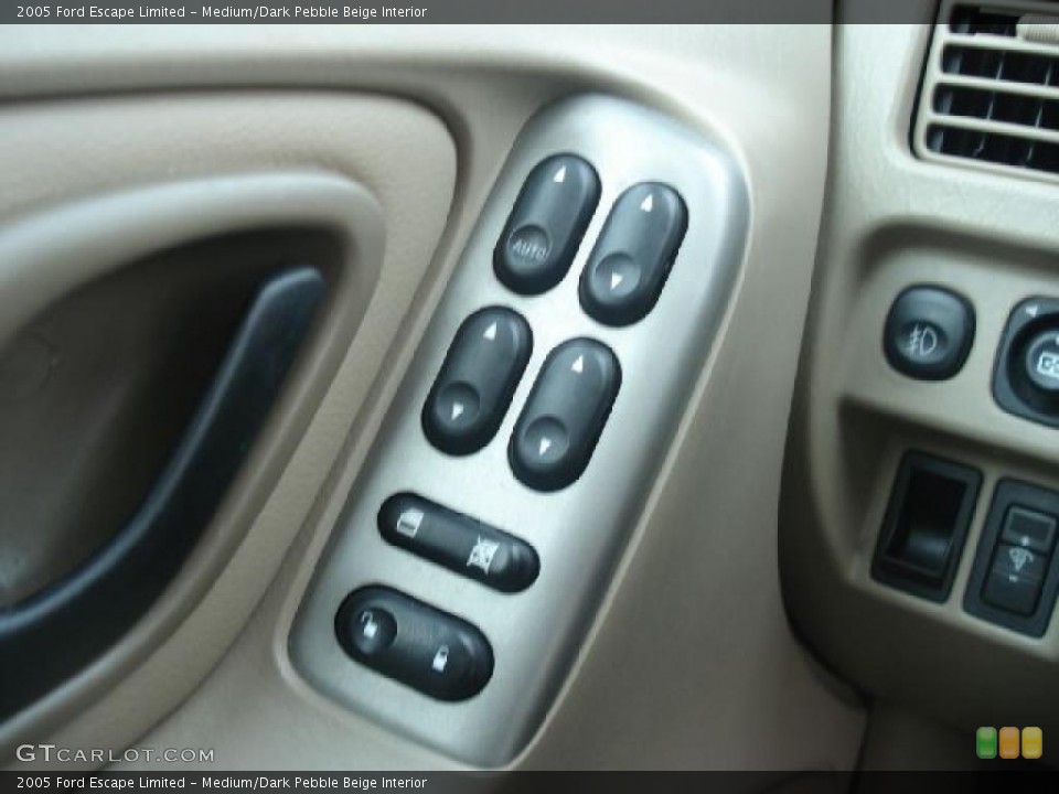 Medium/Dark Pebble Beige Interior Controls for the 2005 Ford Escape Limited #45164753