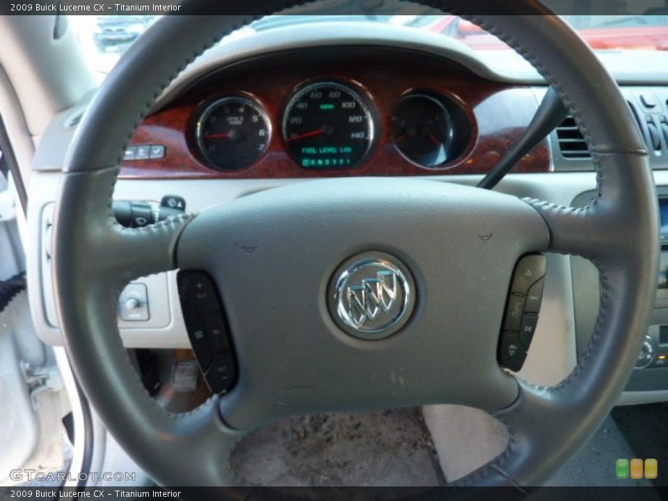 Titanium Interior Steering Wheel for the 2009 Buick Lucerne CX #45166326