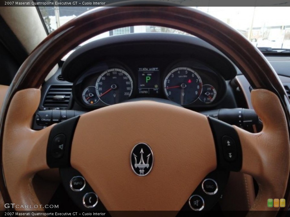 Cuoio Interior Steering Wheel for the 2007 Maserati Quattroporte Executive GT #45169963