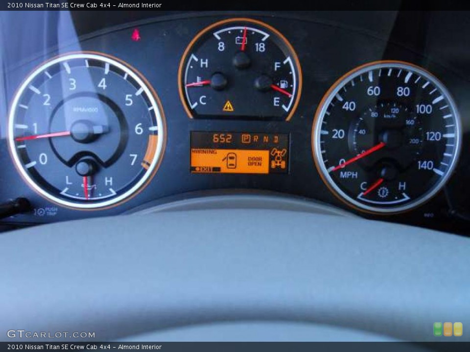 Almond Interior Gauges for the 2010 Nissan Titan SE Crew Cab 4x4 #45170431