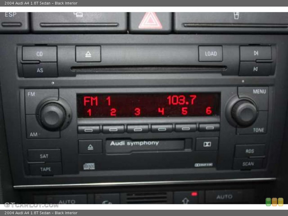 Black Interior Controls for the 2004 Audi A4 1.8T Sedan #45171975