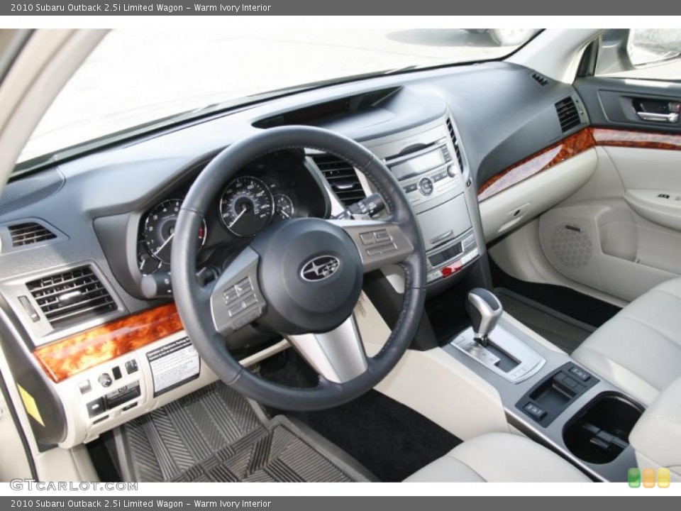 Warm Ivory Interior Prime Interior for the 2010 Subaru Outback 2.5i Limited Wagon #45178440