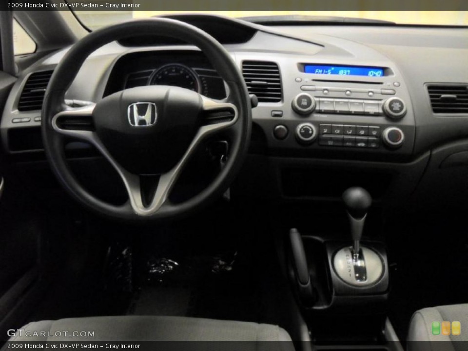 Gray Interior Controls for the 2009 Honda Civic DX-VP Sedan #45178520