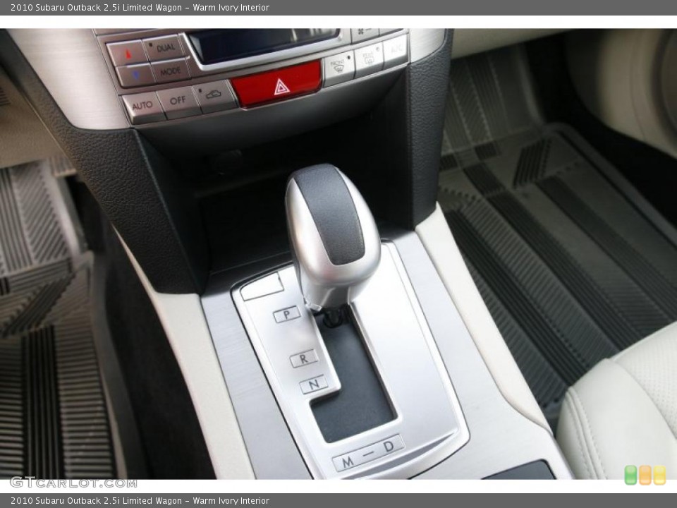 Warm Ivory Interior Transmission for the 2010 Subaru Outback 2.5i Limited Wagon #45178712