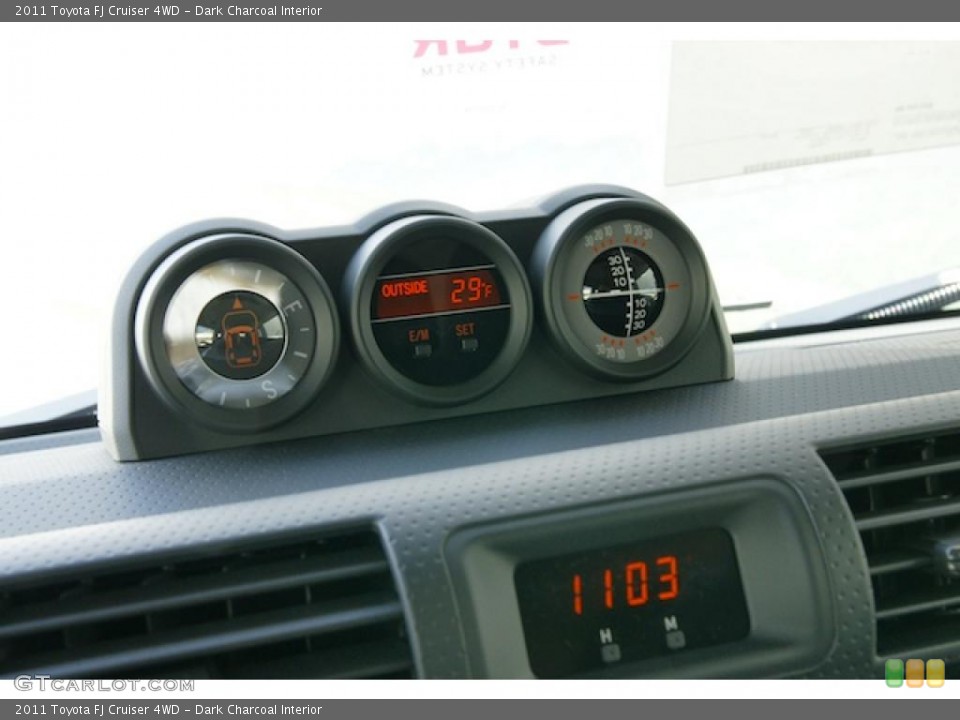 Dark Charcoal Interior Gauges for the 2011 Toyota FJ Cruiser 4WD #45180284