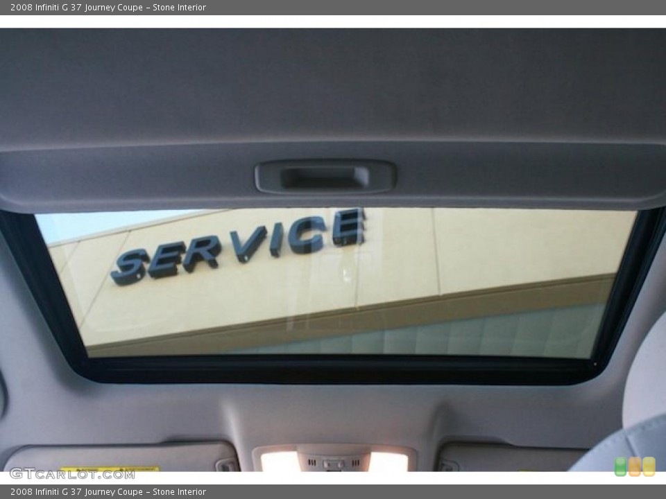 Stone Interior Sunroof for the 2008 Infiniti G 37 Journey Coupe #45182961