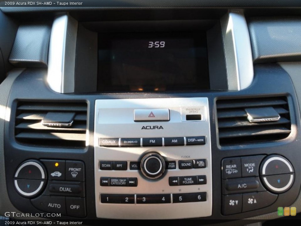 Taupe Interior Controls for the 2009 Acura RDX SH-AWD #45185129