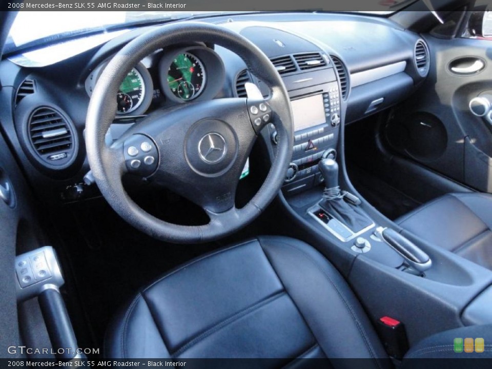 Black Interior Prime Interior for the 2008 Mercedes-Benz SLK 55 AMG Roadster #45185645