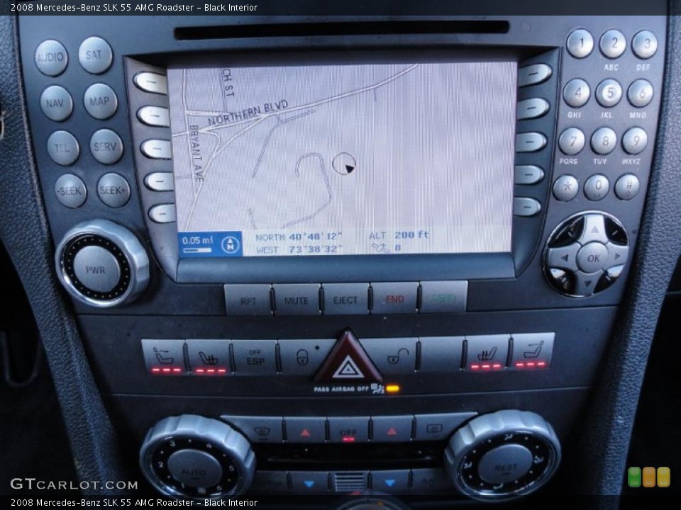 Black Interior Navigation for the 2008 Mercedes-Benz SLK 55 AMG Roadster #45185693