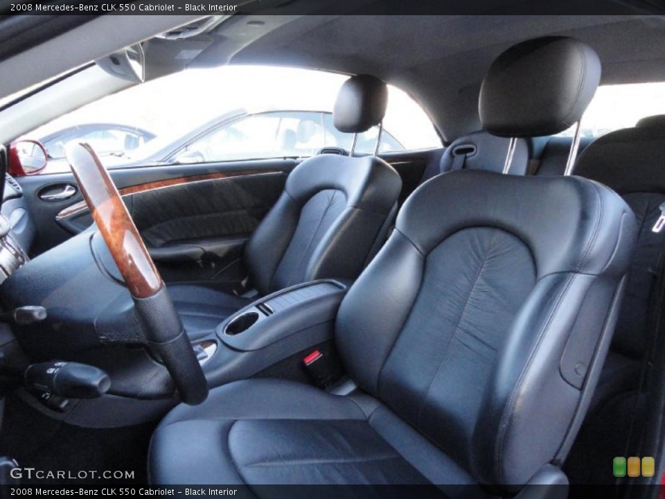 Black Interior Photo for the 2008 Mercedes-Benz CLK 550 Cabriolet #45186429