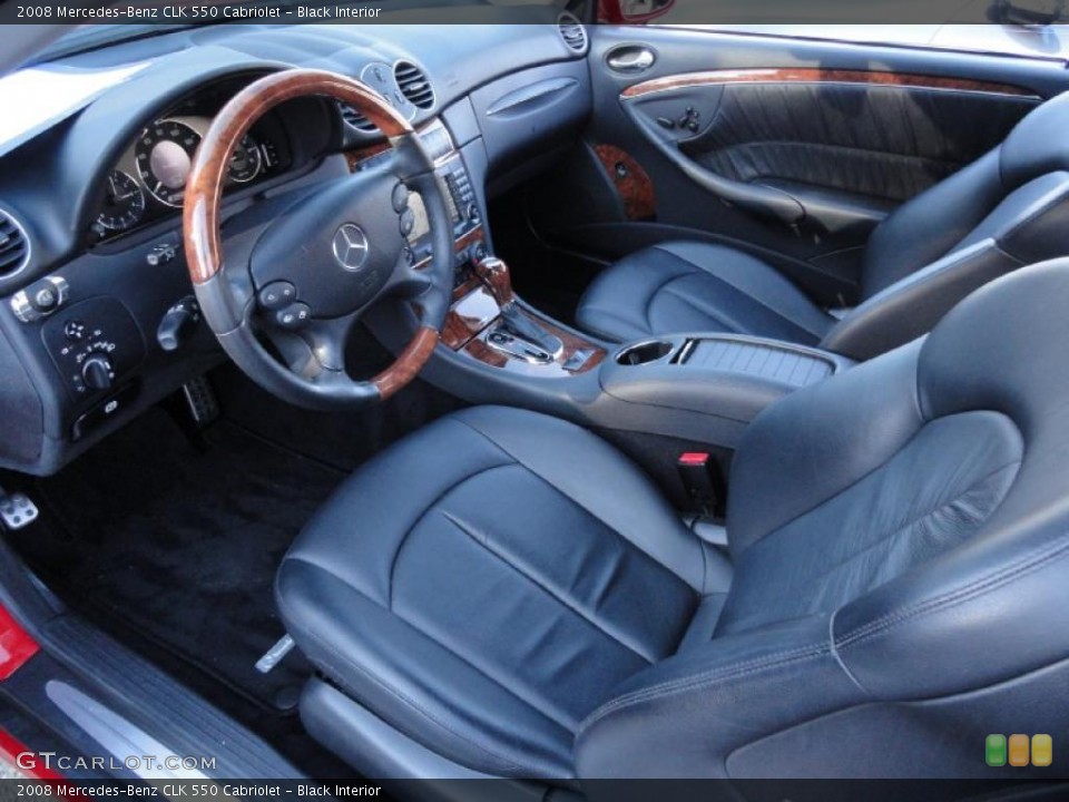 Black Interior Photo for the 2008 Mercedes-Benz CLK 550 Cabriolet #45186437