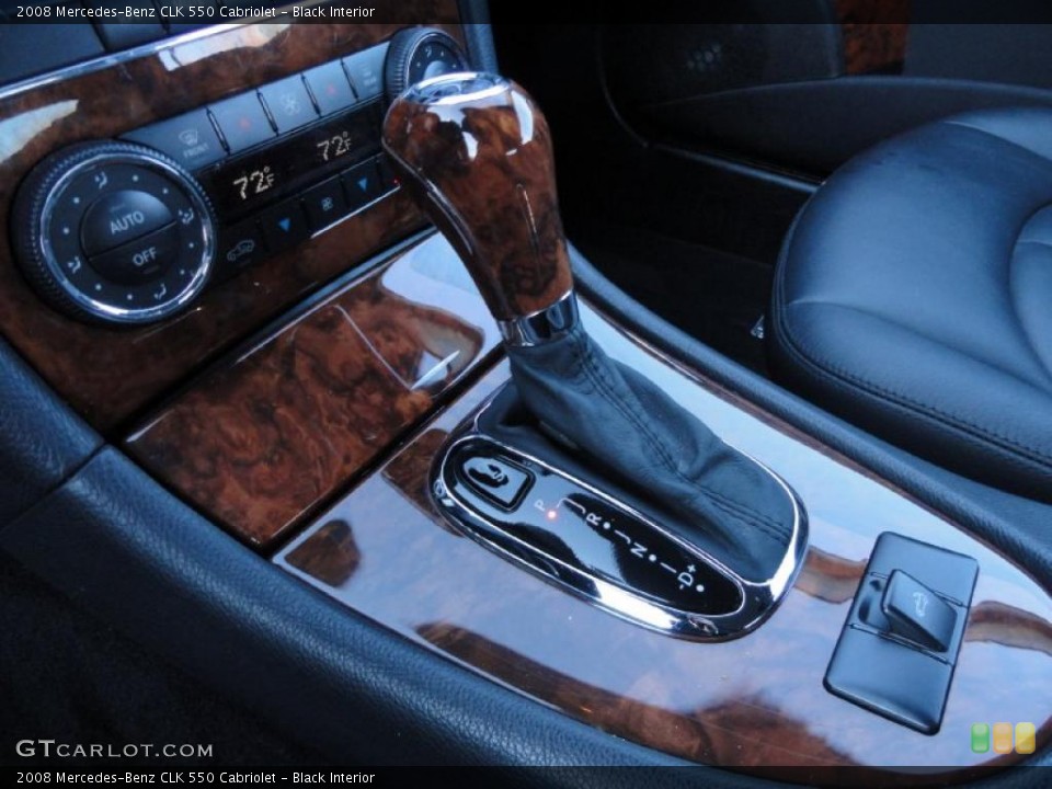 Black Interior Transmission for the 2008 Mercedes-Benz CLK 550 Cabriolet #45186521
