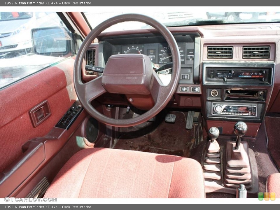 Dark Red 1992 Nissan Pathfinder Interiors