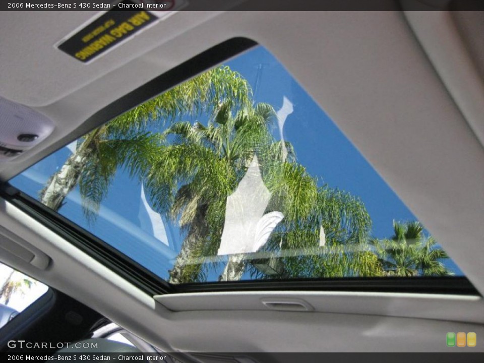 Charcoal Interior Sunroof for the 2006 Mercedes-Benz S 430 Sedan #45187360
