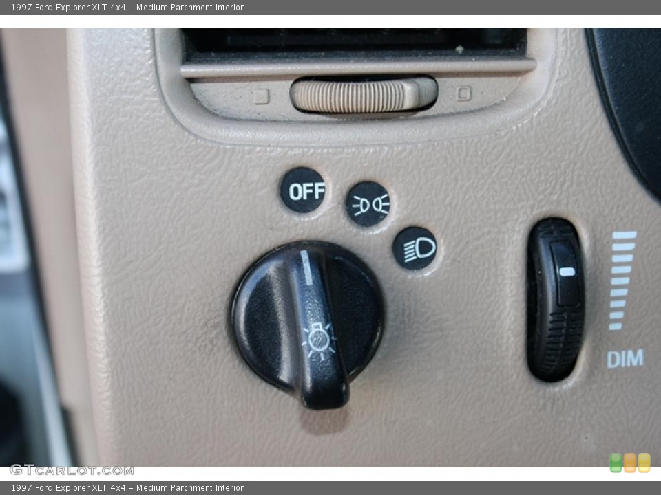 Medium Parchment Interior Controls for the 1997 Ford Explorer XLT 4x4 #45188577