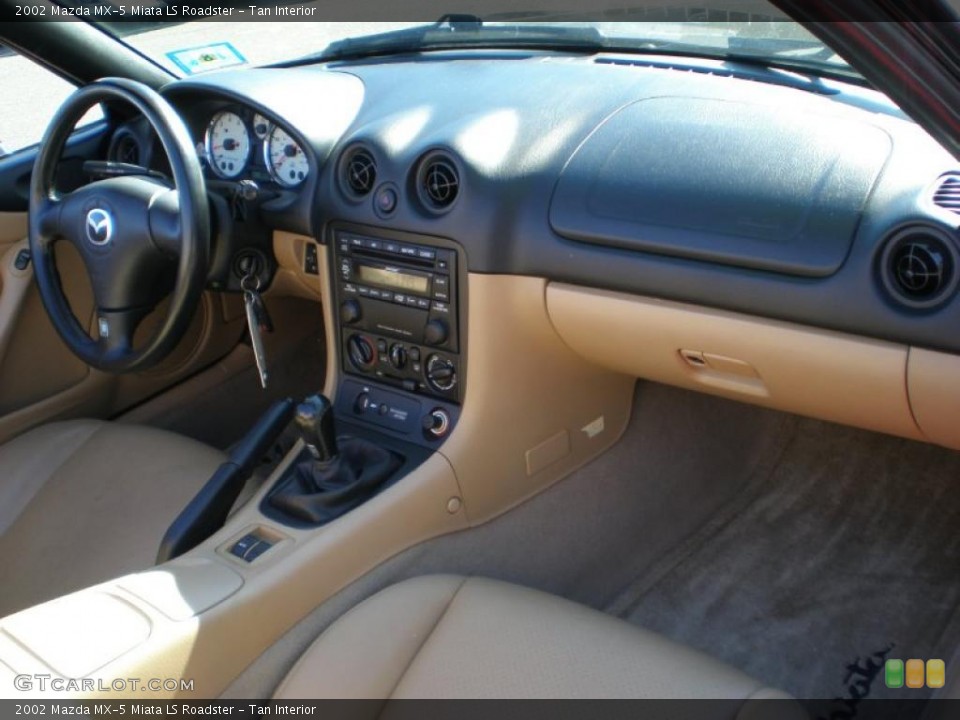 Tan Interior Dashboard For The 2002 Mazda Mx 5 Miata Ls