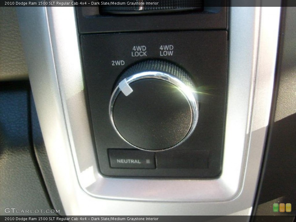 Dark Slate/Medium Graystone Interior Controls for the 2010 Dodge Ram 1500 SLT Regular Cab 4x4 #45197941