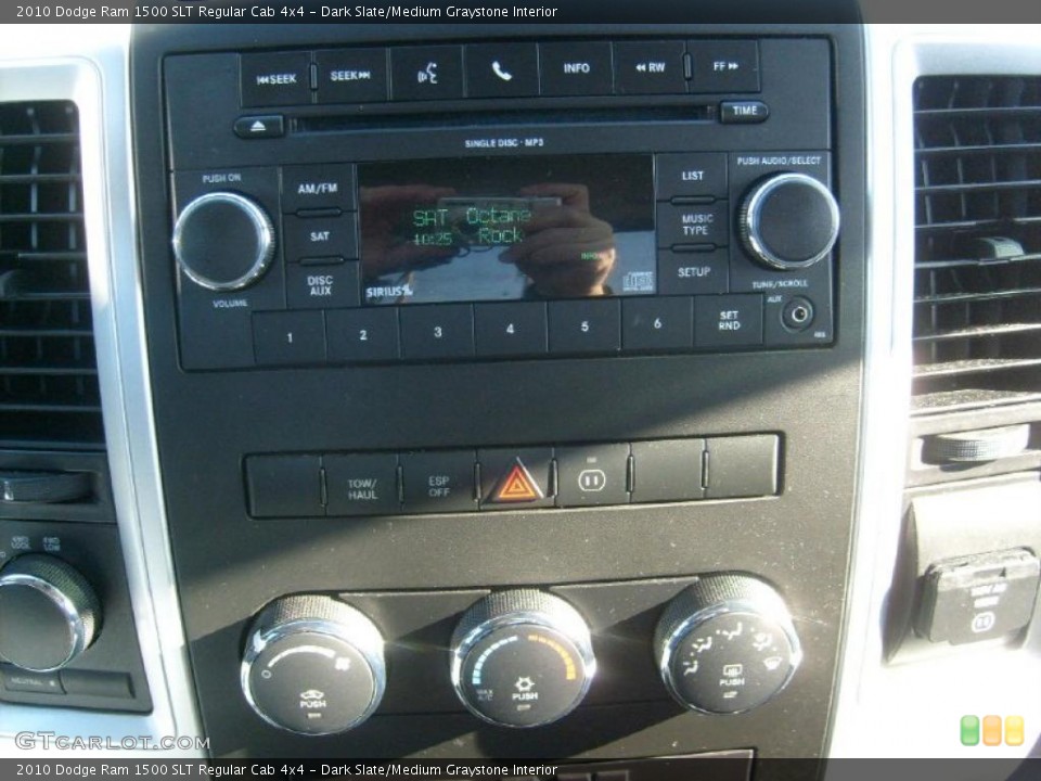 Dark Slate/Medium Graystone Interior Controls for the 2010 Dodge Ram 1500 SLT Regular Cab 4x4 #45197953