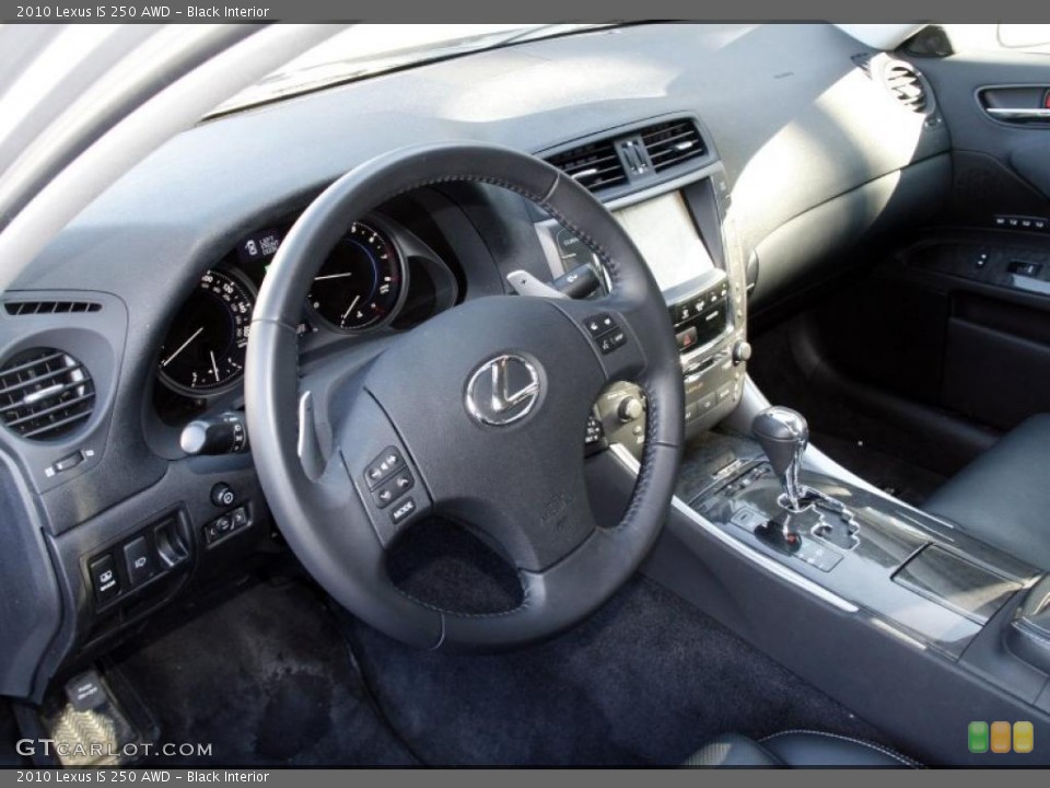 Black Interior Photo for the 2010 Lexus IS 250 AWD #45201973