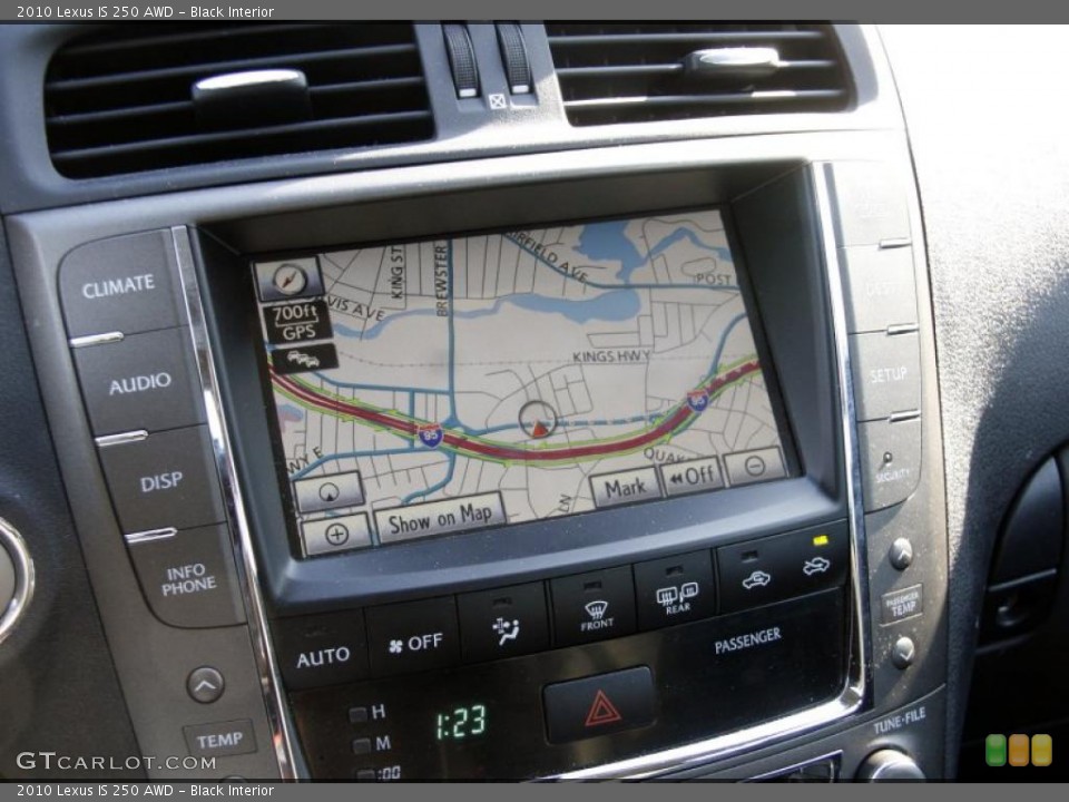 Black Interior Navigation for the 2010 Lexus IS 250 AWD #45202154