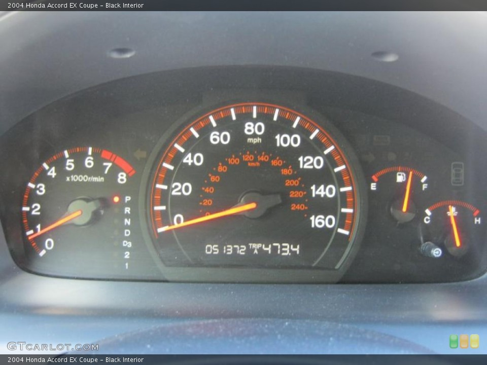 Black Interior Gauges for the 2004 Honda Accord EX Coupe #45204641