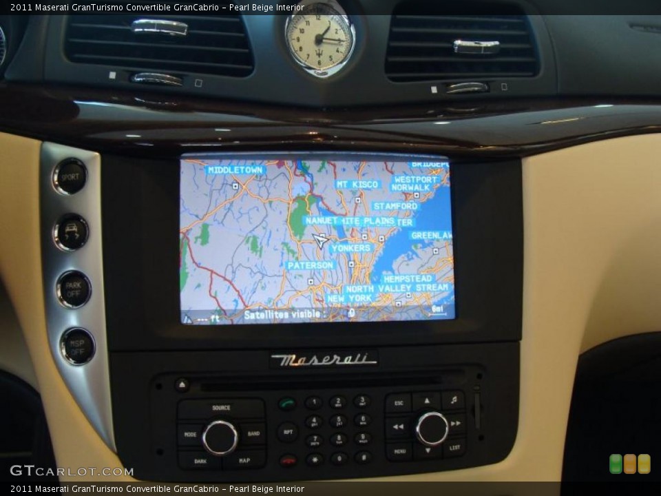 Pearl Beige Interior Navigation for the 2011 Maserati GranTurismo Convertible GranCabrio #45205141