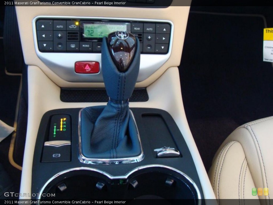 Pearl Beige Interior Transmission for the 2011 Maserati GranTurismo Convertible GranCabrio #45205157