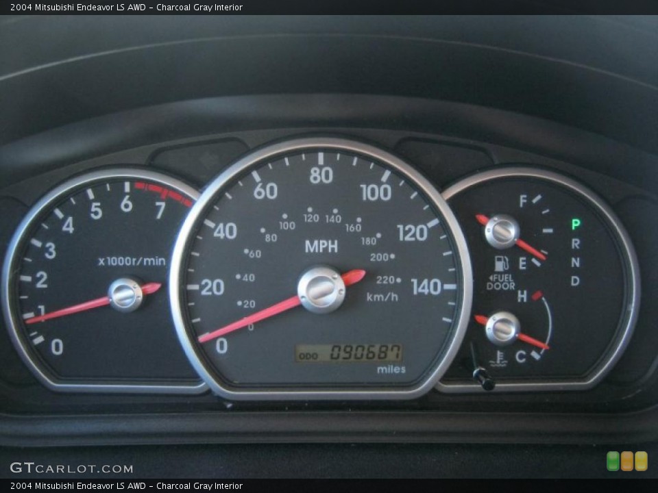 Charcoal Gray Interior Gauges for the 2004 Mitsubishi Endeavor LS AWD #45205245