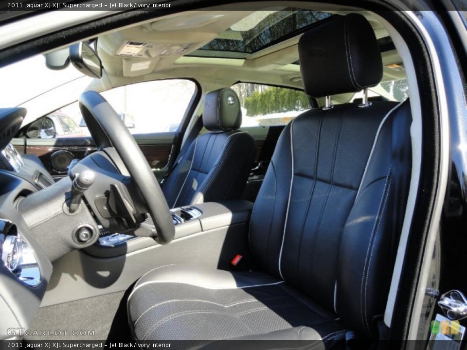 Jet Black/Ivory Interior Photo for the 2011 Jaguar XJ XJL Supercharged #45206049